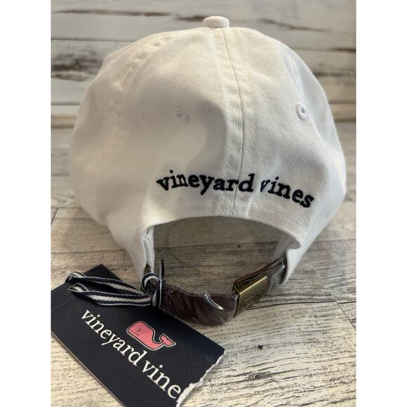Vineyard Vines white Classic Logo Baseball Hat One Size unisex New with tag - Picture 2 of 4